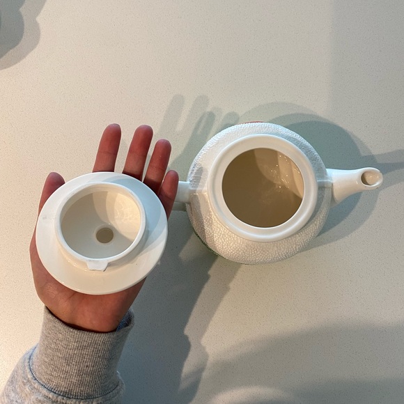 Vintage OTAGIRI Rainbow & Schoolhouse/Church Teapot Stippled Finish - Picture 3 of 4